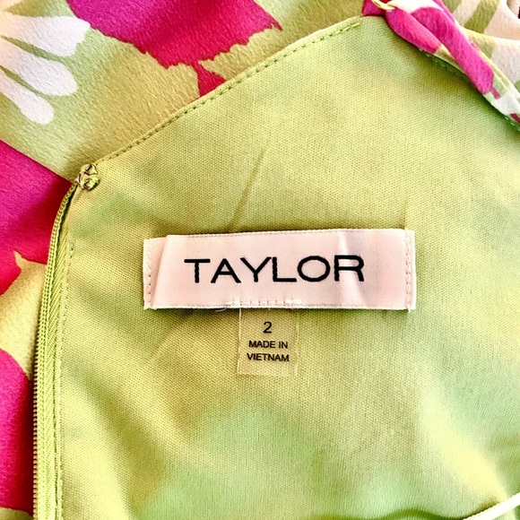 Taylor Pink and Green Floral Maxi Dress - Picture 6 of 6